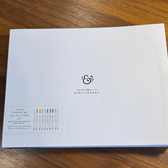 Archer And Olive Other - Archer & Olive Acrylograph Pen Set - White